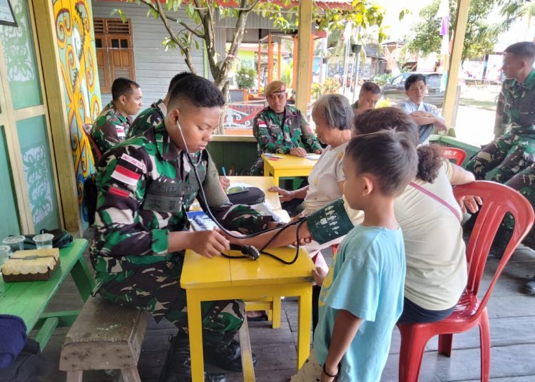 YON ARMED 5/105 TARIK/PG GELAR PENGOBATAN MASSAL