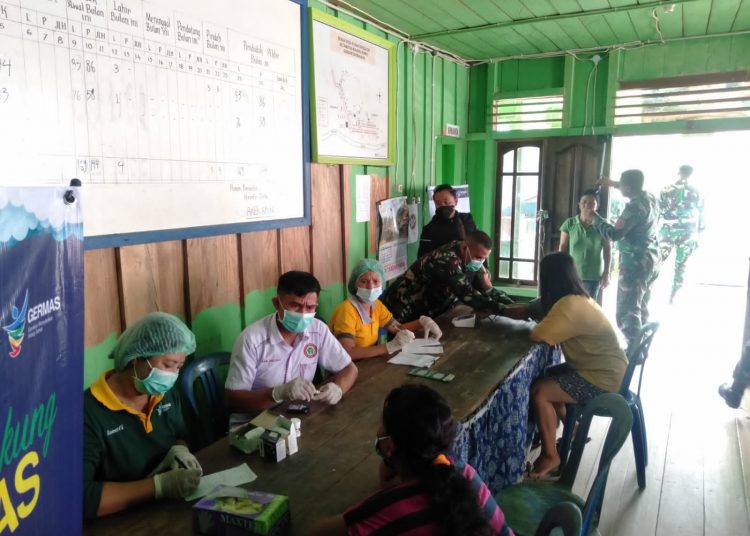 SATGAS PAMTAS GELAR POSYANDU LANSIA