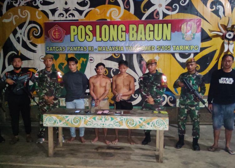 SATGAS PAMTAS AMANKAN 3 PENGGUNA NARKOBA