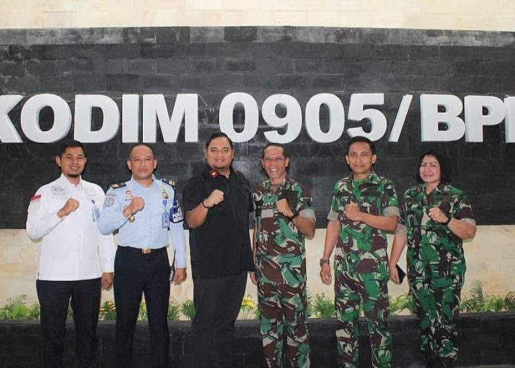 KUNJUNGI KODIM, KANIM BALIKPAPAN PERKUAT SINERGI