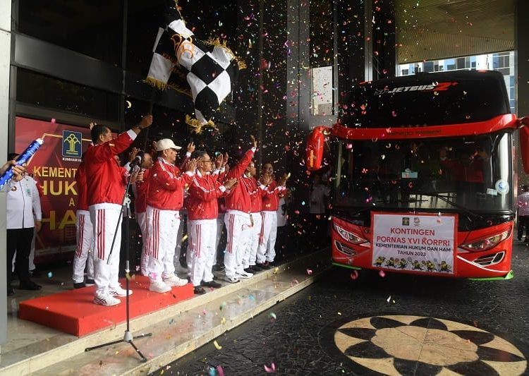 KEMENKUMHAM IKUT PORNAS KORPRI UNTUK PERTAMA KALI