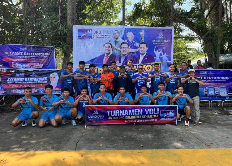 DEMOKRAT SE-KALTIM IKUT LOMBA VOLI