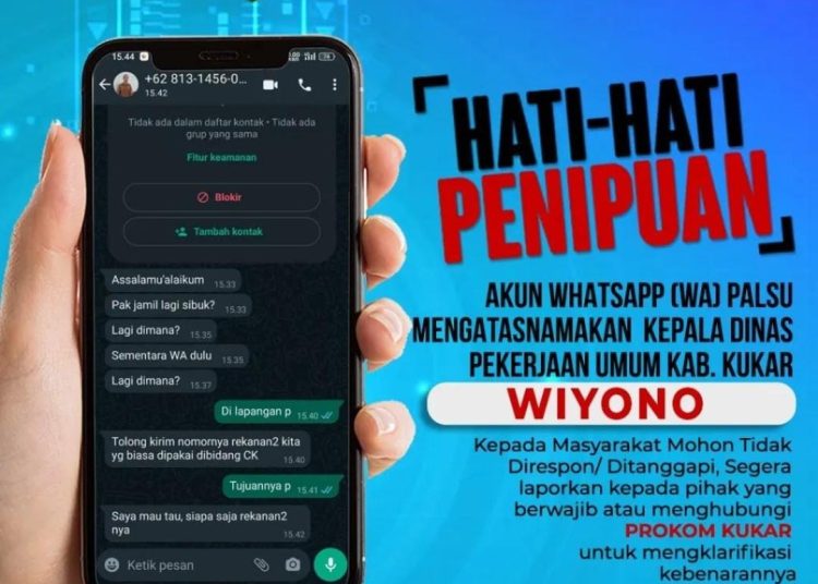 AKUN PALSU CATUT KEPALA DPU