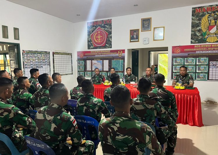 DANKOLAKOPSREM 092/MRL KUNJUNGI PERBATASAN