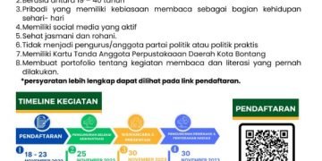 BONTANG GELAR LOMBA DUTA BACA