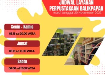 PERPUSTAKAAN BALIKPAPAN BUKA SAMPAI MALAM