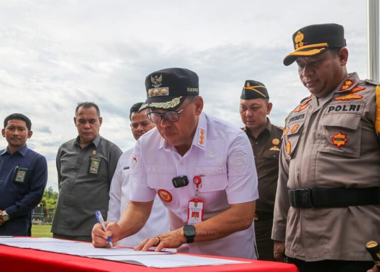 1.084 PERSONIL LINMAS AMANKAN PEMILU DI PPU