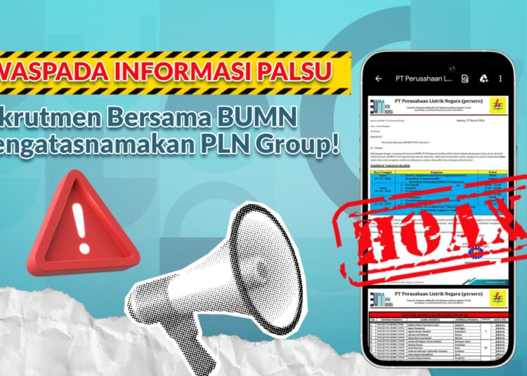 PLN JAMIN REKRUTMEN PEGAWAI TANPA BIAYA