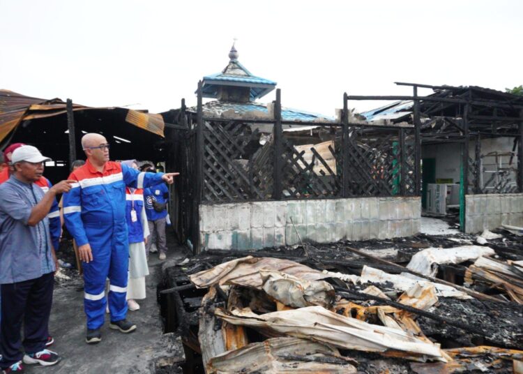 PEDULI KORBAN KEBAKARAN, PERTAMINA KIRIM BANTUAN