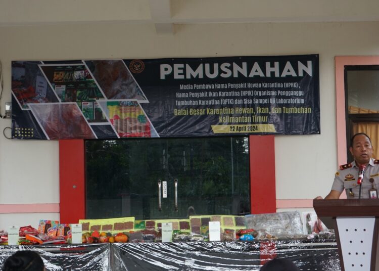 KARANTINA MUSNAHKAN KOMODITI ILEGAL