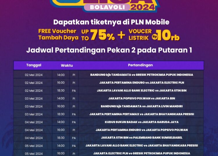 PLN SIAPKAN TIKET PROMO PROLIGA