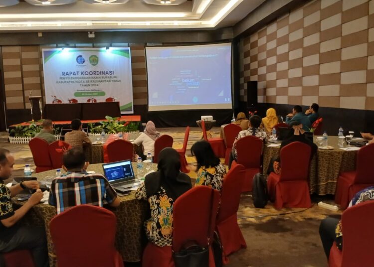 Rakor Nama Rupabumi se-Kaltim Bahas Validasi dan Tata Ruang 2024