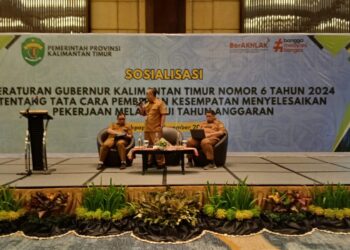 Sosialisasi Pergub Kaltim 2024 tentang Pekerjaan Melampaui Tahun Anggaran