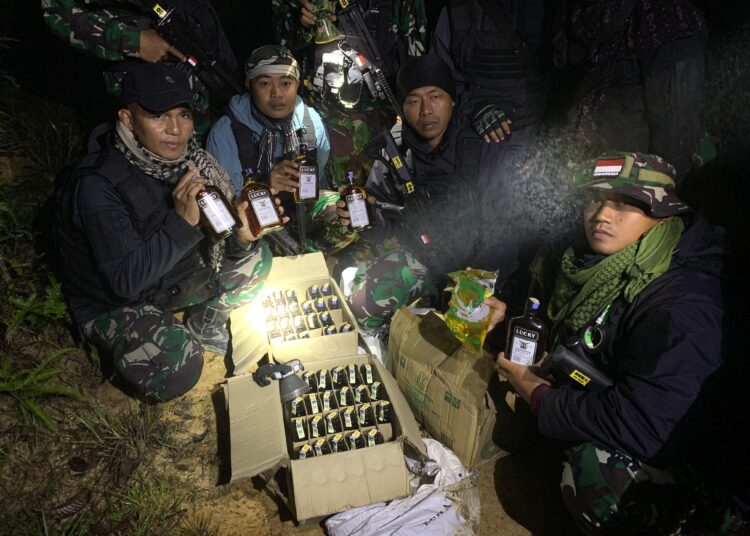 Satgas Pamtas Gagalkan Barang Ilegal Malaysia