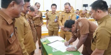 Pimpinan SKPD Teken Perjanjian Kinerja