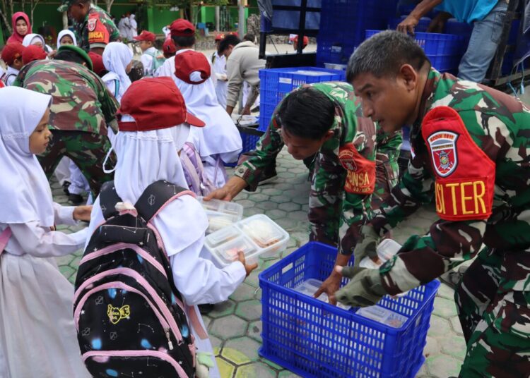 Kodam VI/Mlw Turut Salurkan MBG