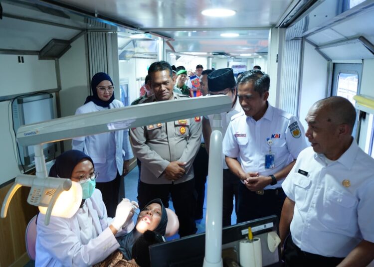 KAI Divre III Palembang Kembali Hadirkan Rail Clinic Untuk Peningkatan Kesehatan di Stasiun Payakabung Kabupaten Ogan Ilir