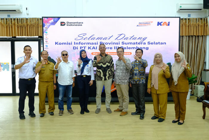 KAI Divre III Palembang Siap Wujudkan Badan Publik Informatif Bersama Komisi Informasi Sumsel