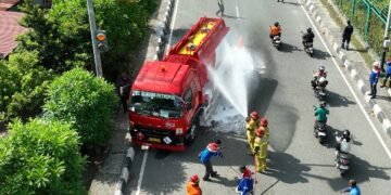 Pertamina Simulasikan Insiden Mobil Tangki