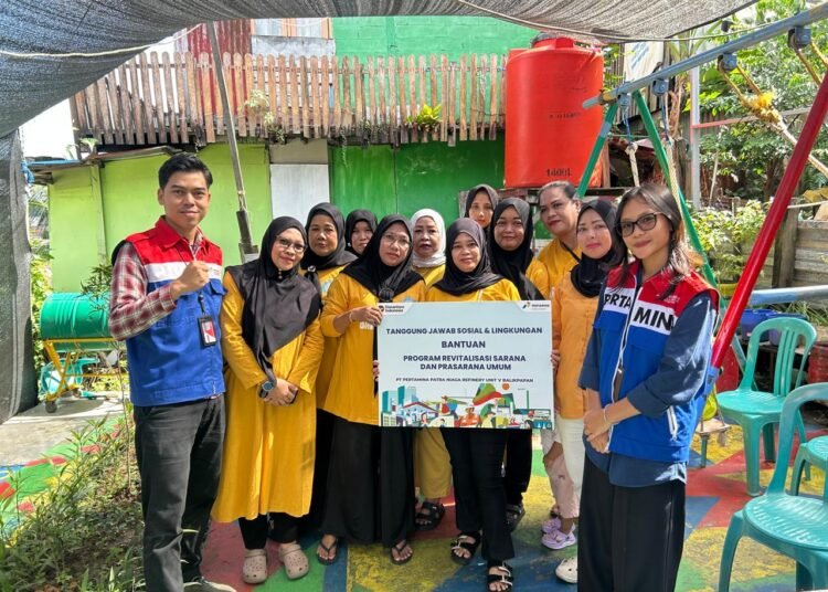 Pertamina Revitalisasi Fasum Warga Balikpapan