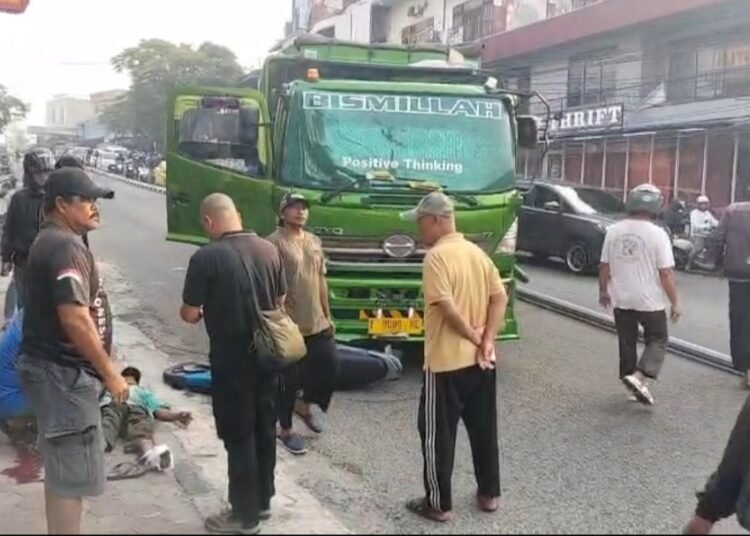 Truk Alami Rem Blong di Muara Rapak